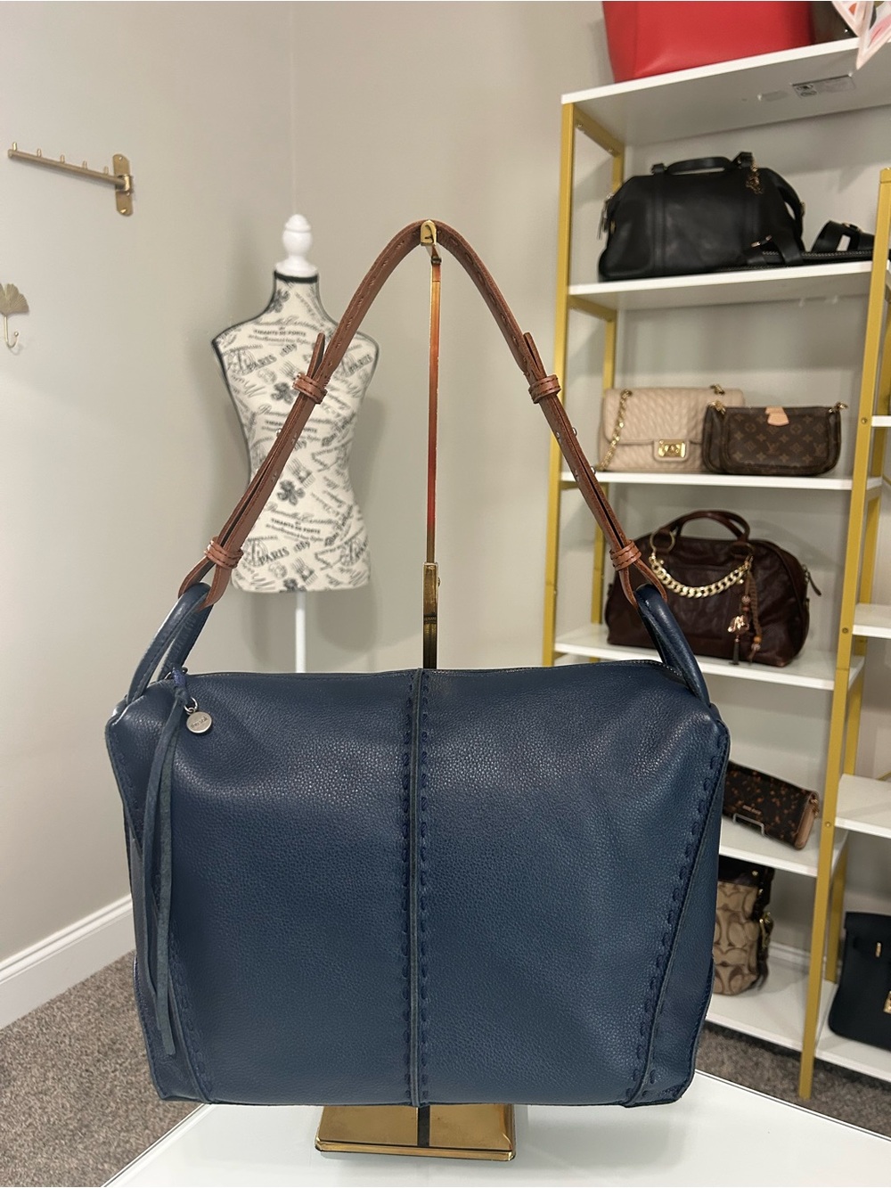 The Sak Navy Los Feliz Slouchy Hobo